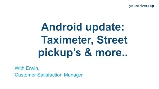Android Update -  In app taxi meter,  street pickups and receipts screenshot 5