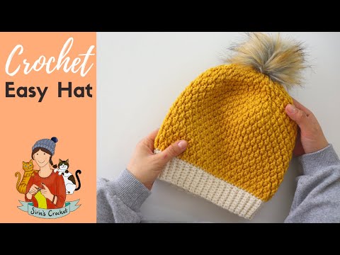 How To Crochet Easy Alpine Hat / Beginner Friendly Beanie Tutorial