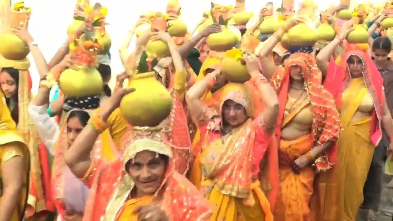 Mangal Kalash Yatra श्रीमद् भागवत कथा अंबरपुर शिकारपुर बुलंदशहर Kapil Vashishth Vrindavni 
