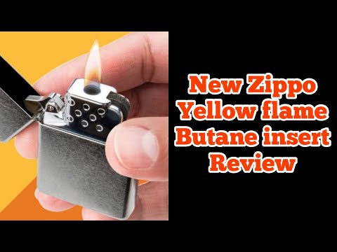 Zippo yellow flame butane insert review