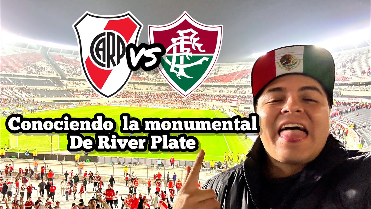 Conociendo el monumental de River Plate en partido de libertadores vs fluminense