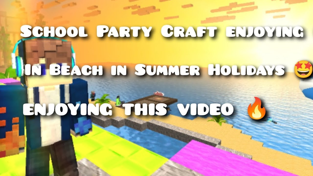 School Party Craft Enjoying In Beach In Summer Holidays 🤩😍