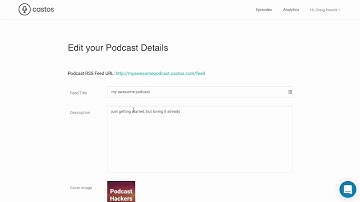 Setting up your Podcast RSS Feed on Castos
