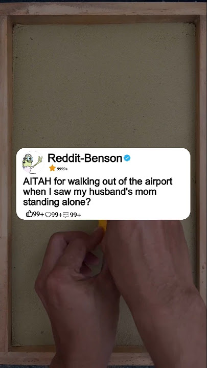 AITAH for walking out of the airport when I saw my husband's mom standing alone? #shorts #story