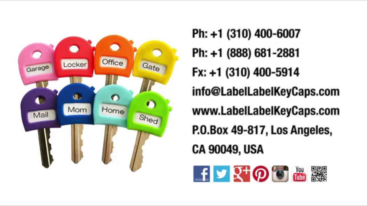 Plastic Key ID Label Tags with Split Ring [402380] 