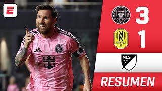 DOBLETE DE MESSI, gol TADEO ALLENDE y VICTORIA para INTER MIAMI por 3-1 vs NASHVILLE | MLS | Resumen