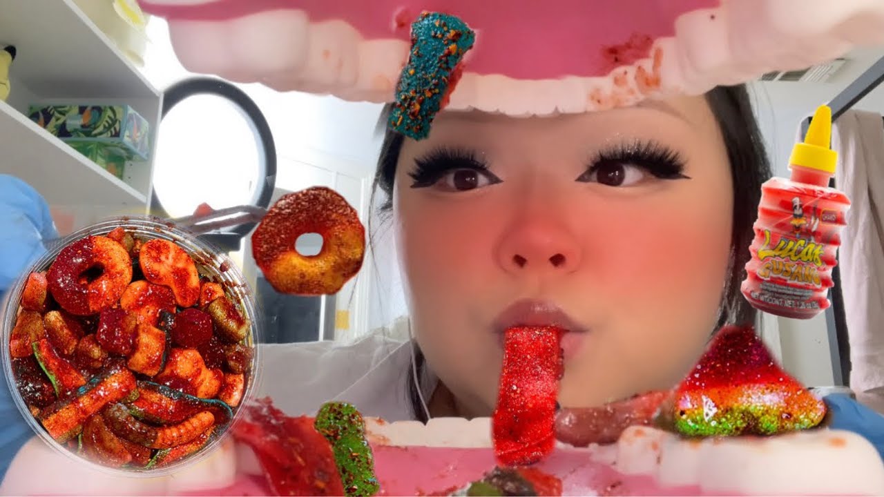 ASMR Dentist Eats CHAMOY CANDY Out Of Your MOUTH 🦷🍭  (realistic)