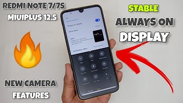 Stable MIUI 12.5 Always On Display On Redmi Note 7/7S | New Sticker Avatar | MIUIPLUS 12.5 🔥🔥