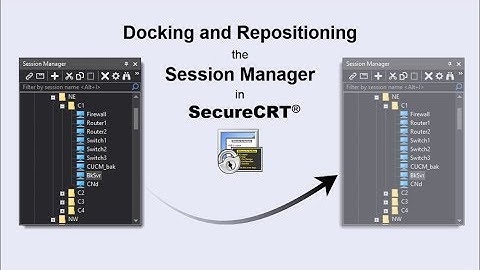 Docking & Repositioning SecureCRT