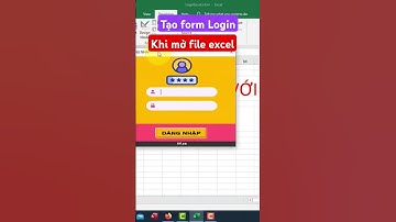 Tạo form login bằng vba excel #vba