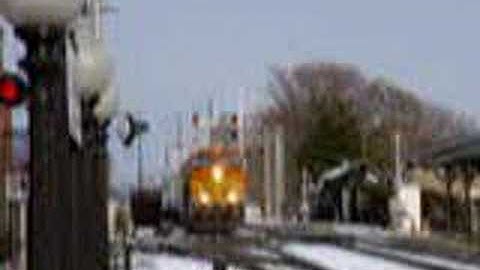 NS 203 @ Manassas, Va with BNSF & UP units Janurary, 2003