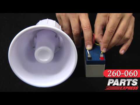 Parts Express 115 dB Alarm Siren Sound Demonstration