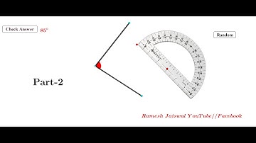How to Create a protractor part-2 in GeoGebra