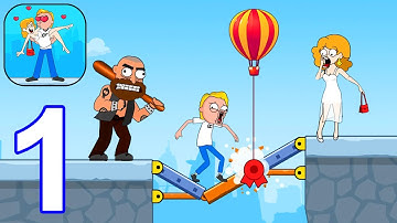 Love Rescue: Bridge Puzzle Game - Gameplay Walkthrough Part 1 Levels 1-12 (Android,iOS)