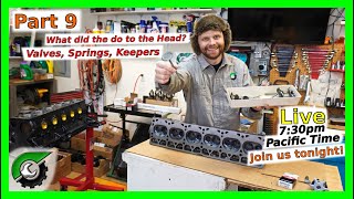 Jeep 4.0 Engine Build LIVE Part 9: The head is back! Valves, Springs, Keepers