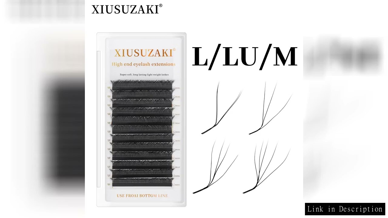 XIUSUZAKI L/LU/M Curl YY 3D 4D 5D W Shape Eyelash Extension Hand Woven  Soft Light Natural Lashes Pr