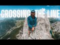 The fine line between hiking and free soloing