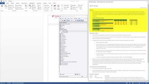 Using Tekla Tedds batch design