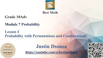 Probability with Permutations and Combinations  | Probability |