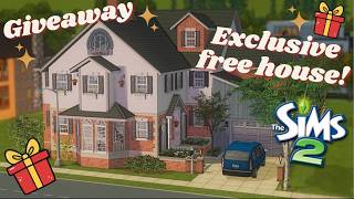 🎁 GIVEAWAY 🏡 FREE HOUSE for The Sims 2 ~ Speed Build No CC ✨