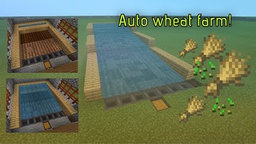 Minecraft Semi-Automatic Wheat Farm 1.17.0 ( Tutorial Easy/Beginners ) Bedrock PS4,XBOX,PE