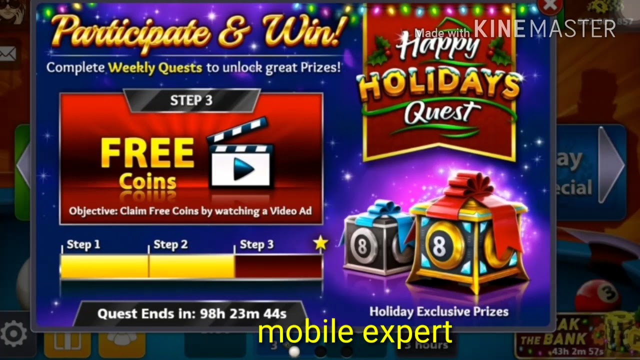 Happy holidays quest unlock done watch it before unlock it