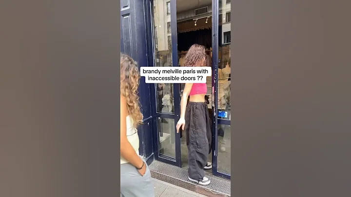 So apparently not everyone can get through 😭 #brandymelville #paris