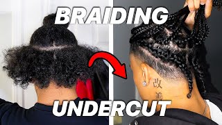 BRAIDING MY UNDERCUT TUTORIAL