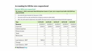 31 OID Zero Coupon Exercise