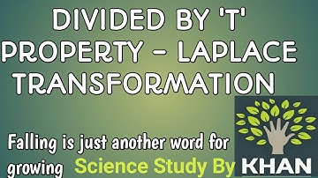 Laplace transformation - Divided by t property in Hindi/Urdu