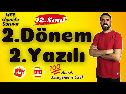 12.SINIF 2.DÖNEM 2.YAZILI SORULARI (MEB Senaryo Soruları) 💯 (12 Edebiyat Sınava Hazırlık Çalışması)