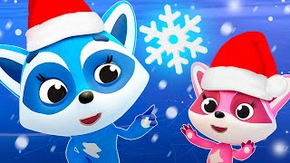 The Snowflakes song for kids! Christmas songs for kids about winter. Nursery rhymes for babies.