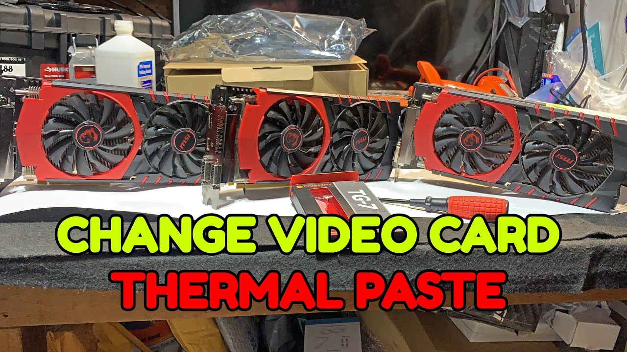 How To Change Graphics Card Thermal Paste Fix Graphics Card