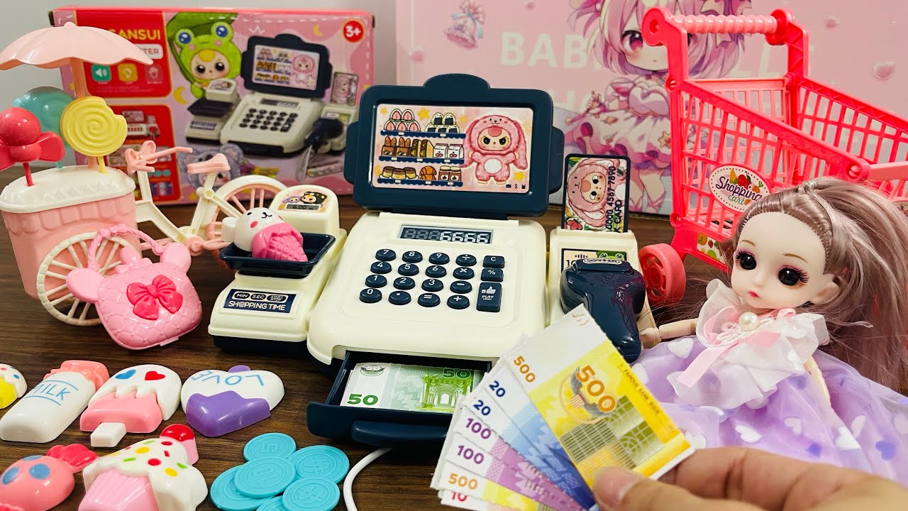 [ASMR] Satisfying With Unboxing Ice Cream Cart & Cash Register Playset Review ASMR 