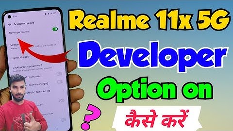 Realme 11x me developer option setting kaise kare | Realme 11x 5g developer option | vkmtechnical