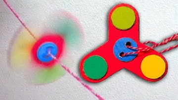 Make and Spin The Paper Fidget Spinner In a Different Way