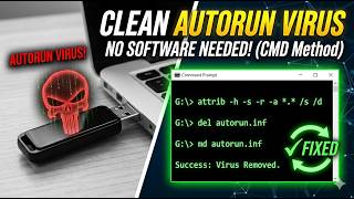 Windows hidden malware removal tool #AutorunVirus#USBRepair#VirusRemoval#MalwareFix#CMDCommands