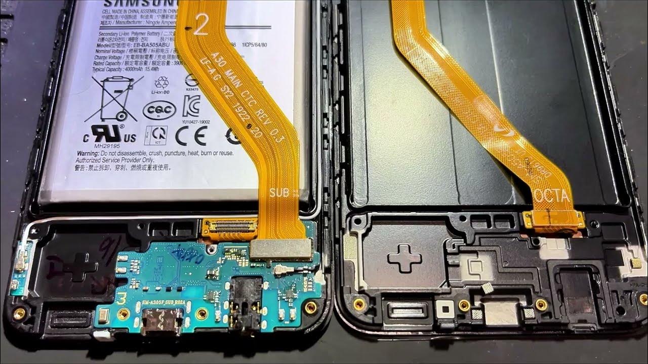 Samsung A30 ekran değişimi ve teknik incelemesi. - YouTube