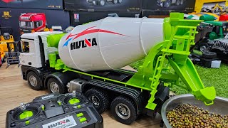 TRUK MOLEN BESAR NGECOR, RC MIXER TRUCK HUINA 1537, EXCAVATOR CAT BRUDER, DUMP TRUCK, TRUCK TRAILER
