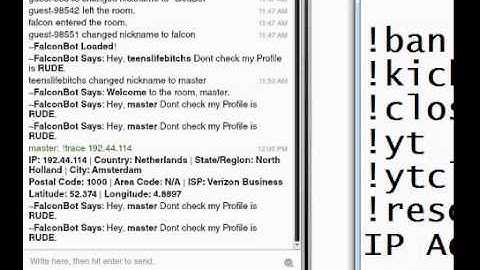 TINY CHAT FALCON BOT IP
