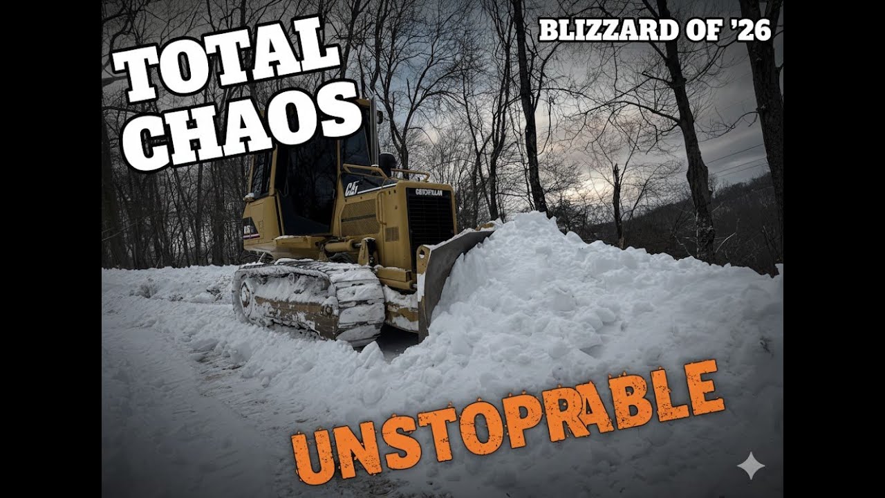 Buried! Using a Dozer to Find My Driveway