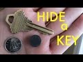 How to  hide a key using a coin