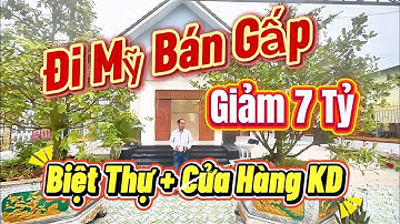 Đi Mỹ Giảm 7 tỷ BÁN GẤP căn Biệt Thự Và Cửa Hàng Kinh Doanh 1.044m2 thổ cư mặt Tiền Đường TL830B
