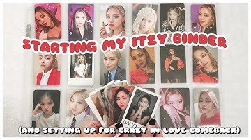 ☁️ Starting My Ryujin + ITZY Photocard Collection Binder | Organizing, Sorting, + Setting Up