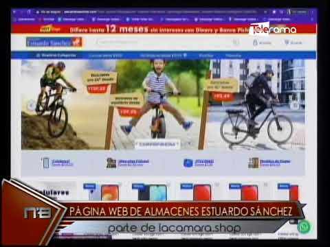 Página web de Almacenes Estuardo Sánchez parte de lacamara.shop