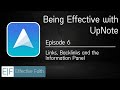 Being effective with upnote  ep 06  links backlinks and the info panel