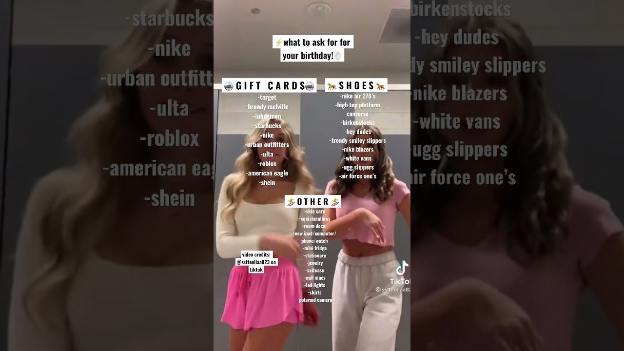 -what to ask for for your birthday!🪞🪩🏄‍♀️🐆🌟⚡️🐚❤️🥥🤍💅💋|| tips by emma