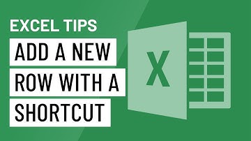 Excel Quick Tip: Add a New Row with a Shortcut