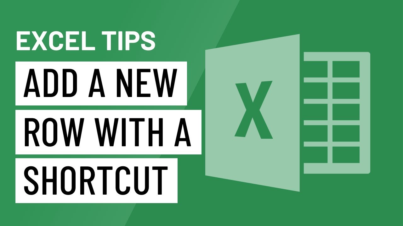 ⁣Excel Quick Tip: Add a New Row with a Shortcut