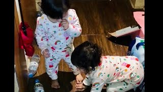 #shorts_Babies playing!Cute twins baby Video! Naughty messy babies! by Diya’s and Riya’s World 4,284 views 2 years ago 59 seconds